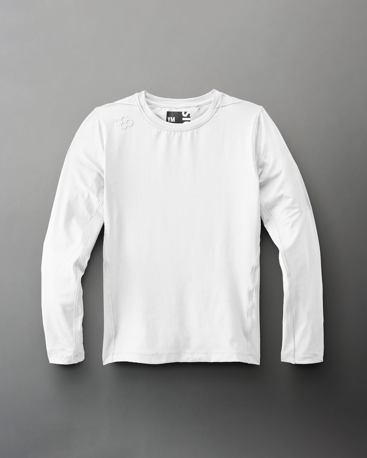 T-shirt à manches longues RUDIS Performance pour jeunes - Blanc