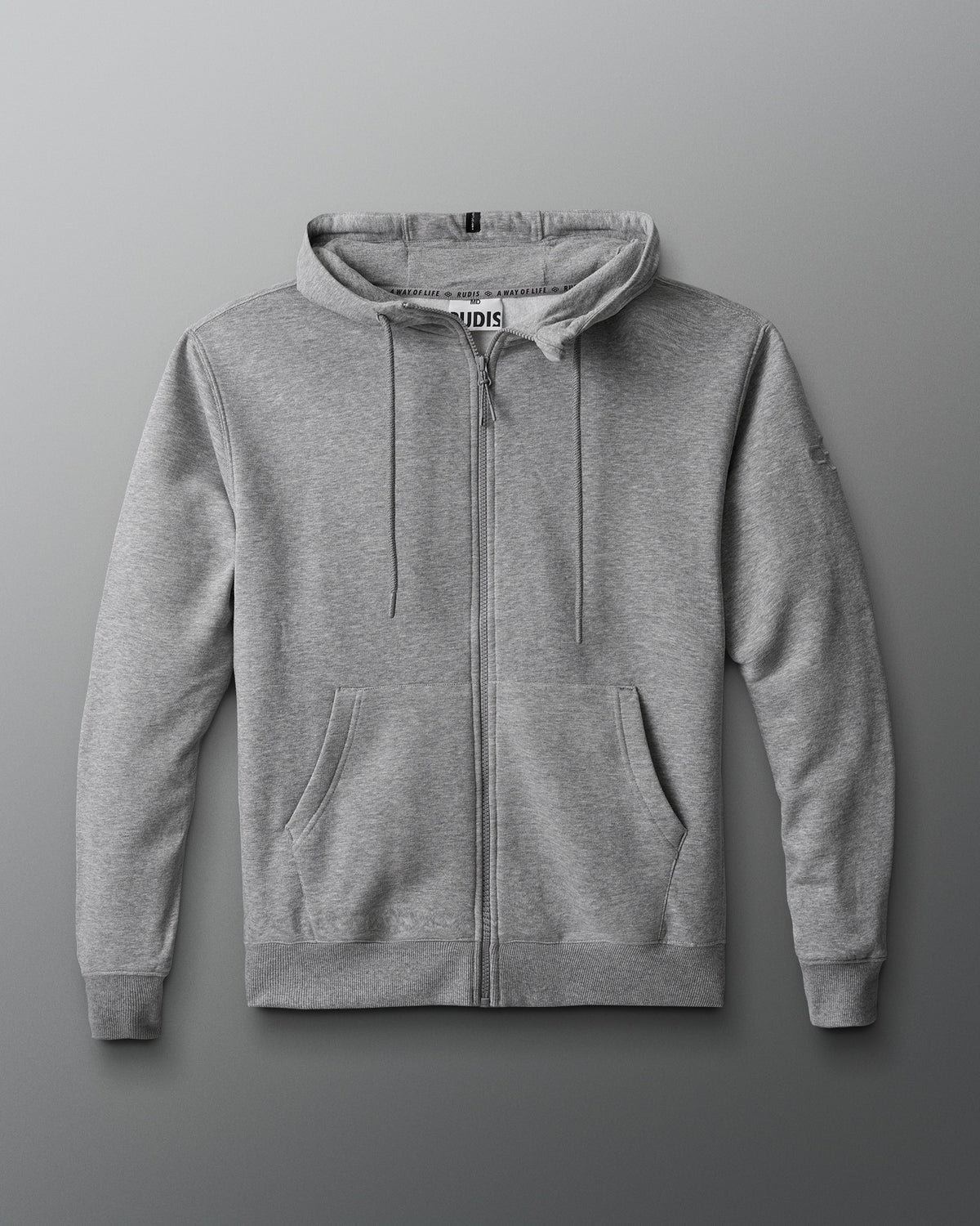 RUDIS Comfort Fleece Full Zip - Athletic Heather Gray