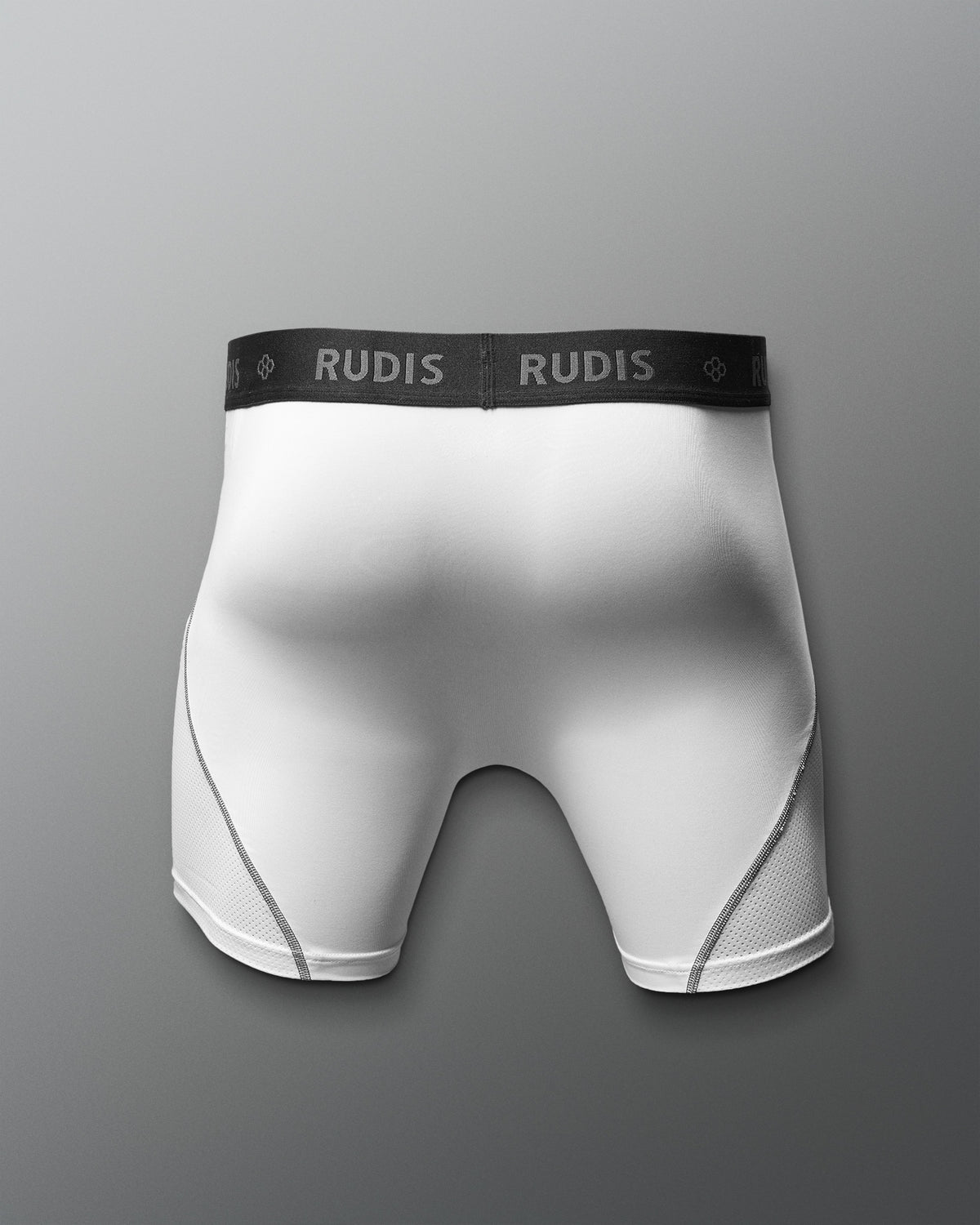RUDIS Essential White/Gray Adult Boxer Brief