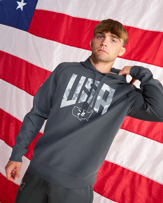 USA Wrestling Camo COOL-FEEL Hoodie