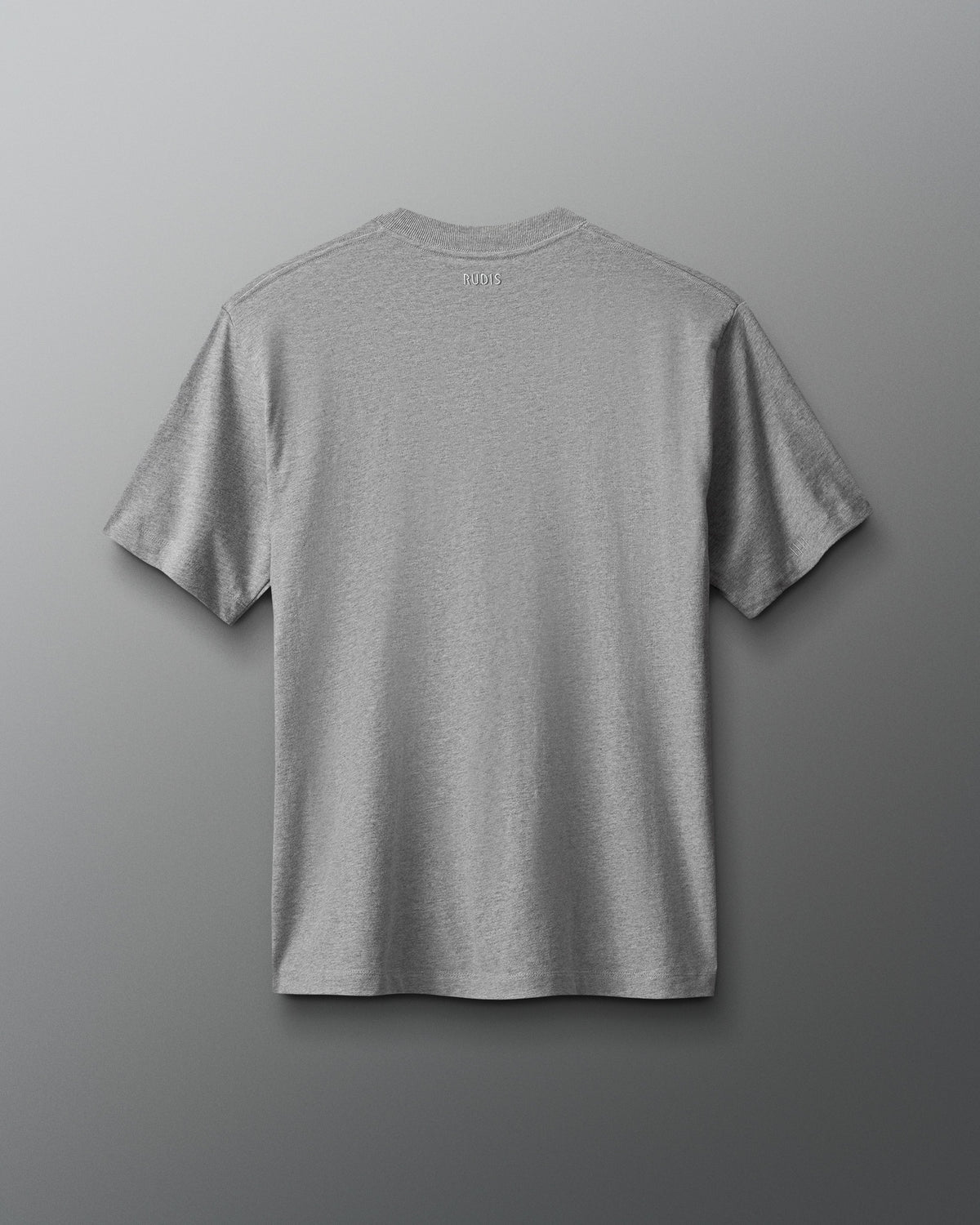 Gray t-shirt on a gray background