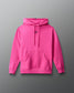 Pink hoodie on a gray background