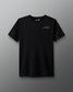front 'KS' Kyle Snyder logo shirt print. Black shirt with grey logo