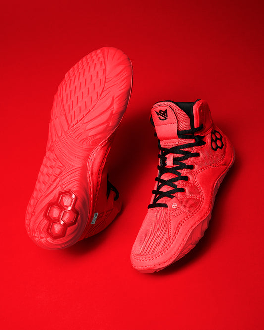 JB1 Adult Wrestling Shoes - Fire Red