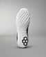 Close-up of a white Jordan Burroughs Wrestling shoes sole with a gray background