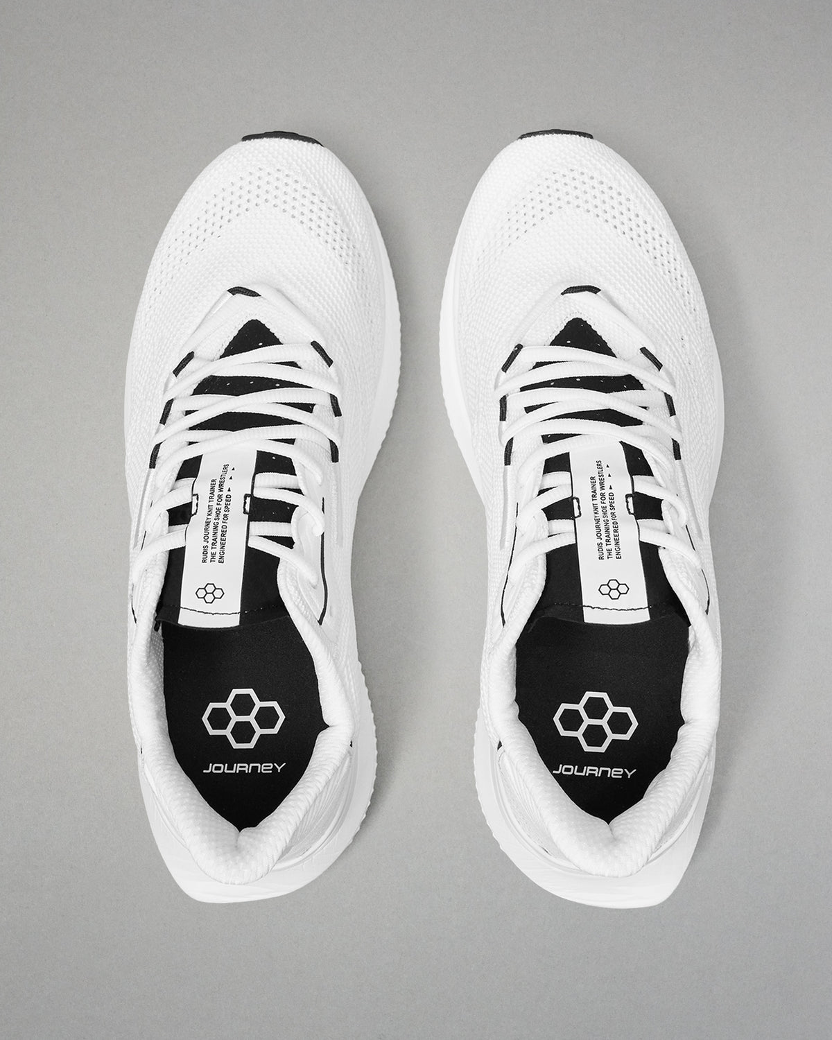 RUDIS Journey Knit Adult Training Shoes - White/Neon