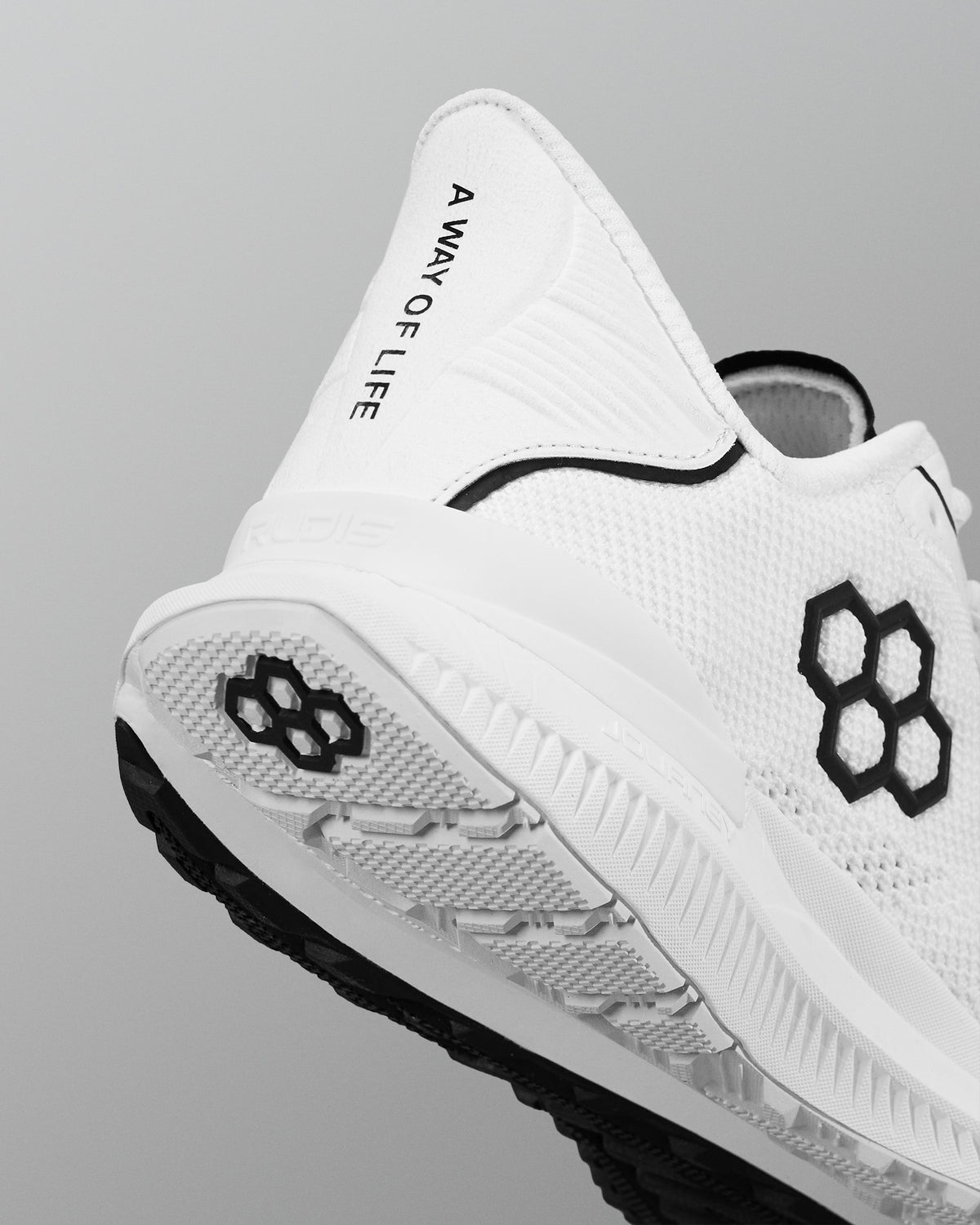 RUDIS Journey Knit Adult Training Shoes - White/Neon