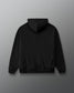 Black hoodie on a gray background