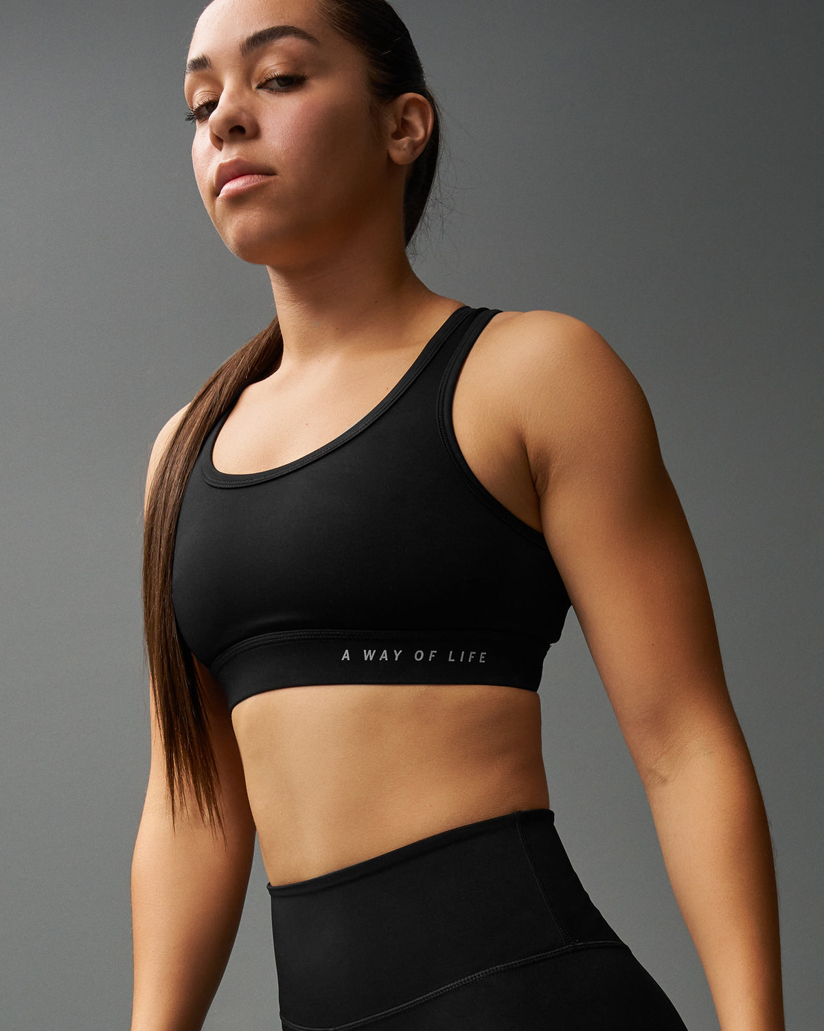 RUDIS Essential Hex Women's Aerlux Sports Bra - Black
