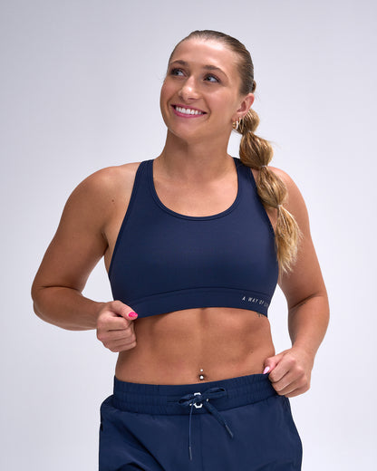 RUDIS Essential Hex Women's Aerlux Sports Bra - Navy