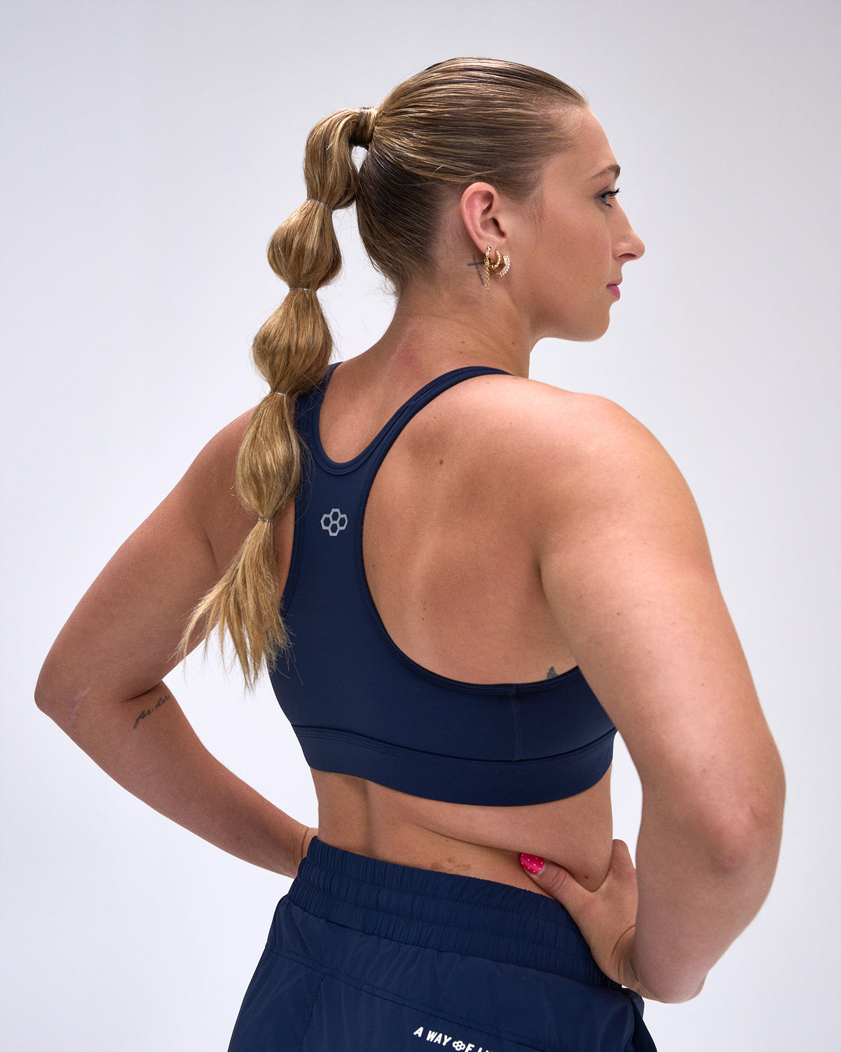 RUDIS Essential Hex Women's Aerlux Sports Bra - Navy