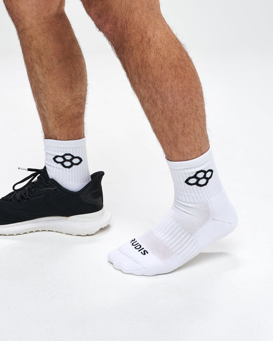 RUDIS Essential Hex Cushion Half Crew Socks