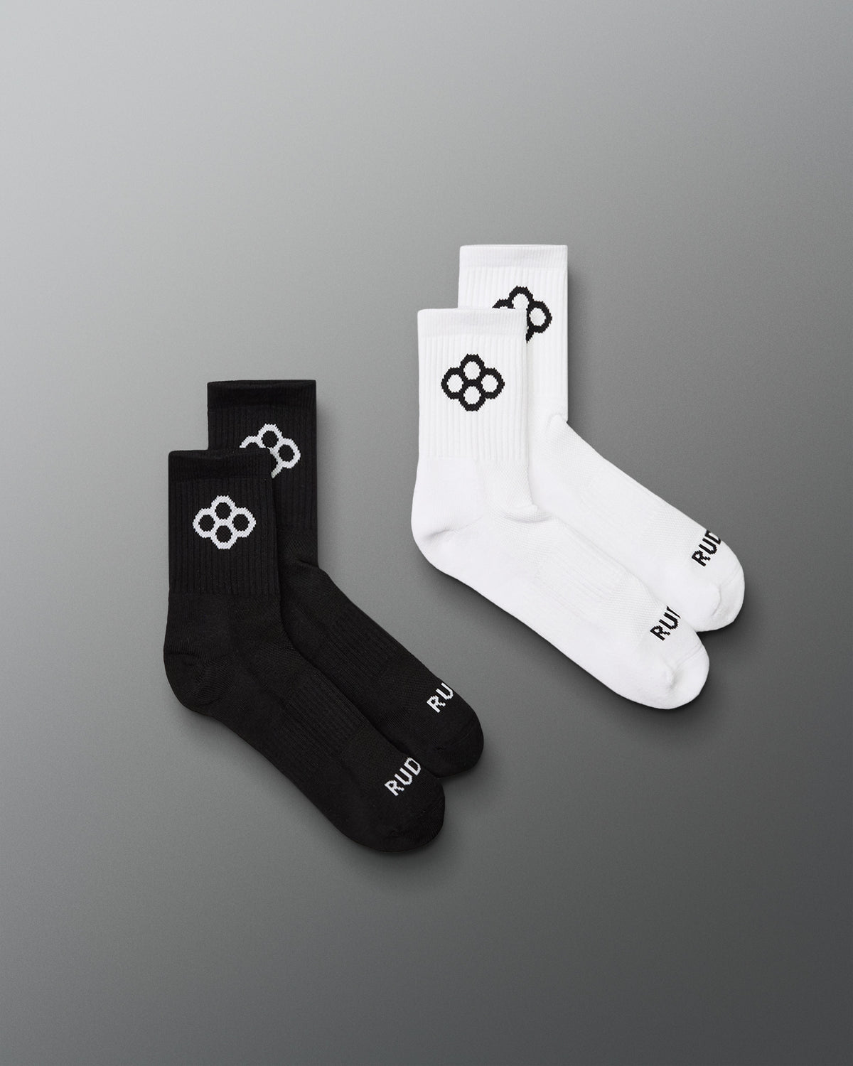 RUDIS Essential Hex Cushion Half Crew Socks