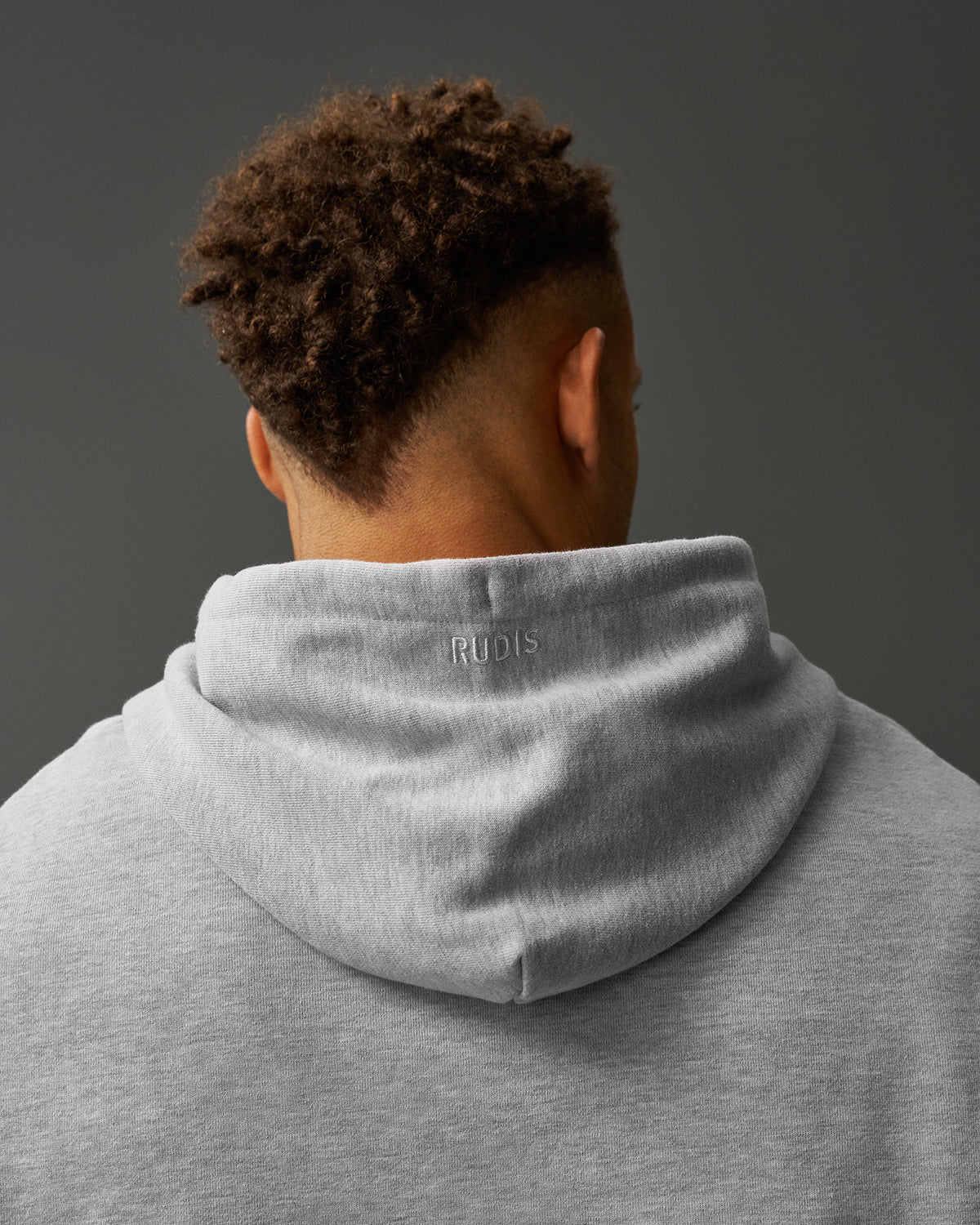 Sweat à capuche en polaire épaisse RUDIS Titan - Gris athlétique