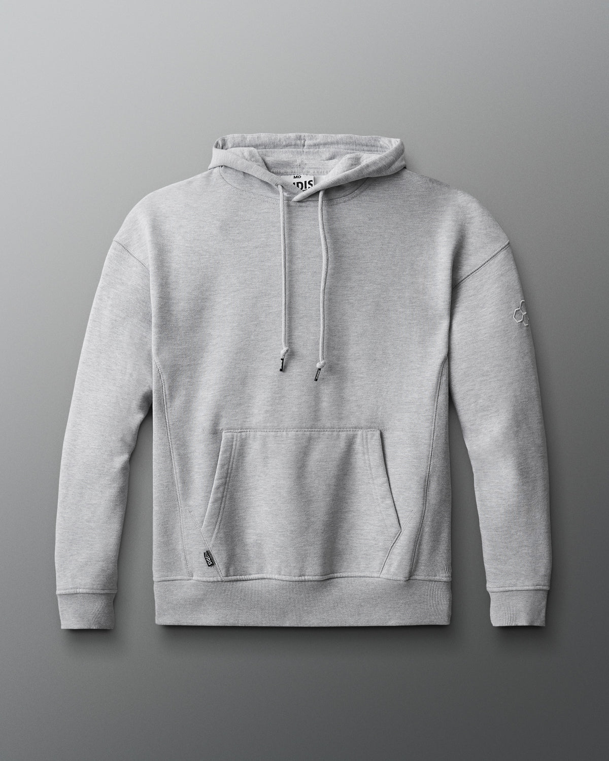 Sweat à capuche en polaire épaisse RUDIS Titan - Gris athlétique