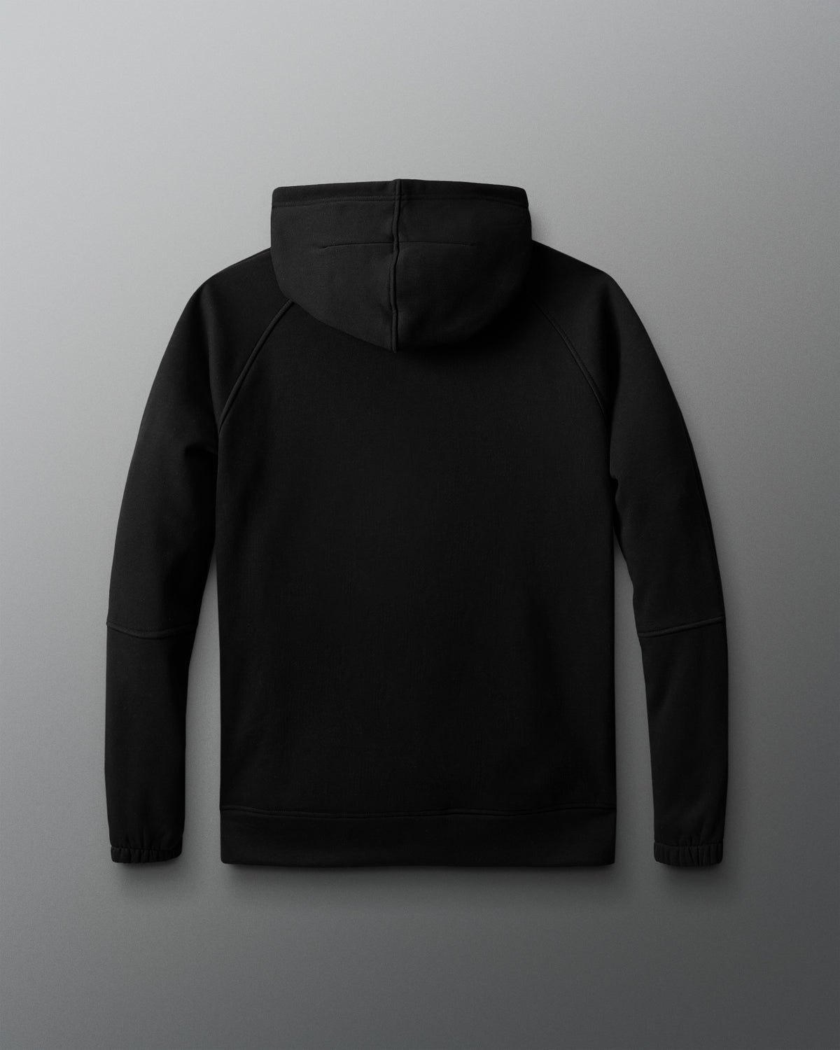 Black hoodie on a gray background