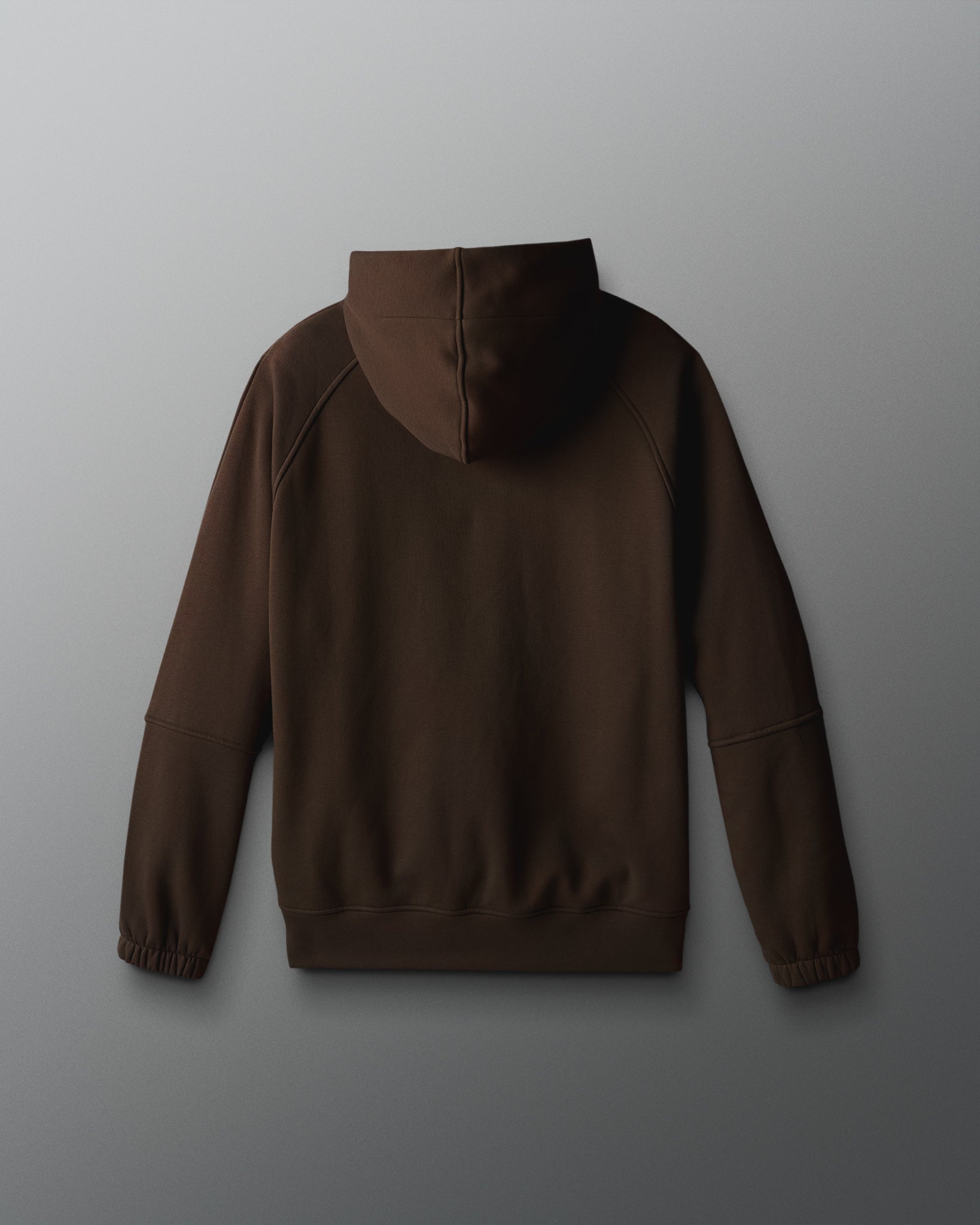 Brown hoodie on a light gray background