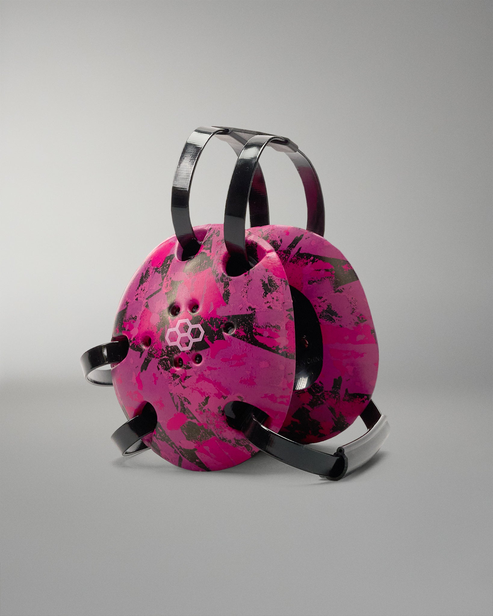 RUDIS Elite 2.0 Pink Power wrestling headgear in bold pink and black camo design, built for maximum protection, comfort, and durability on the mat.