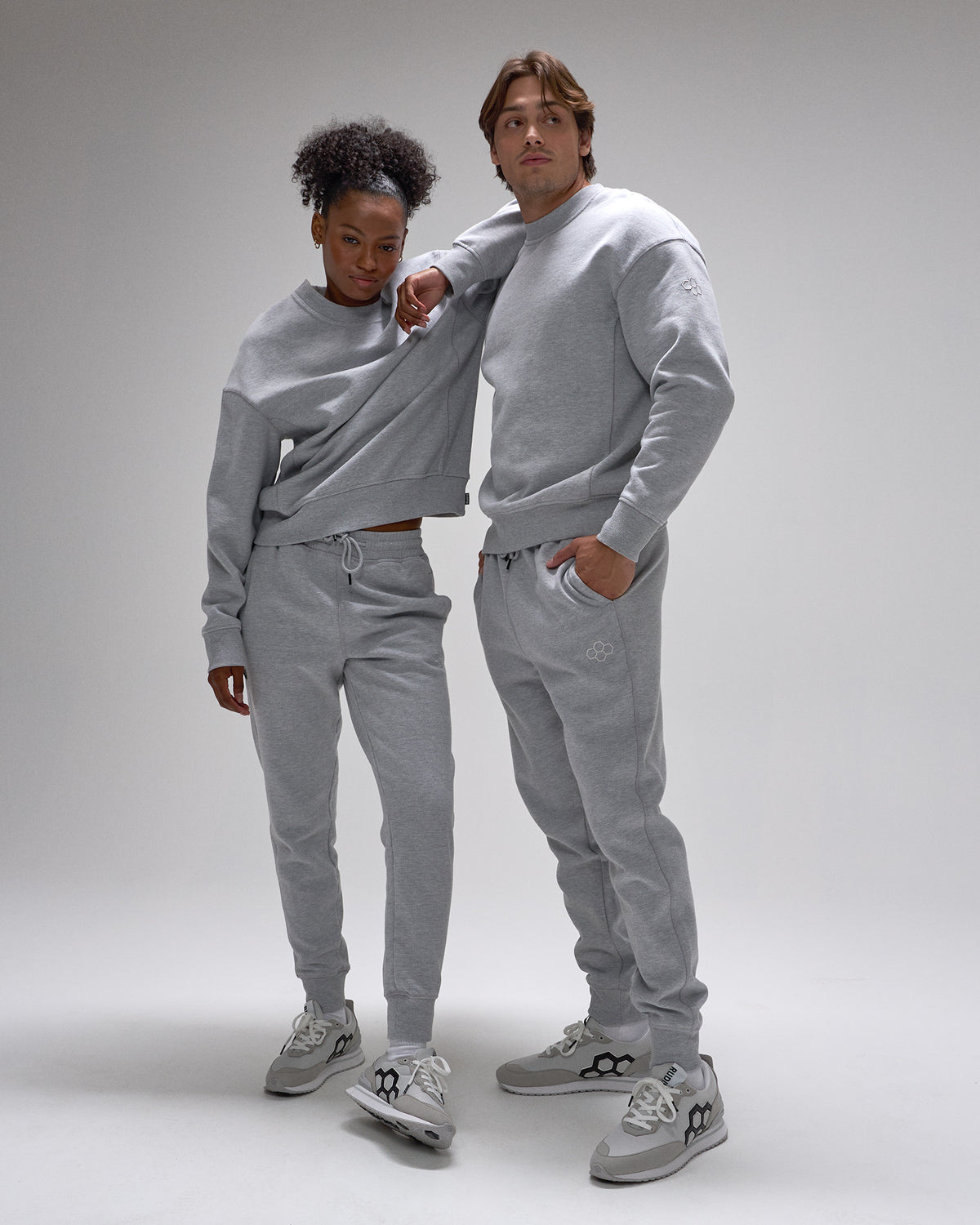 Pantalon de jogging en polaire épaisse RUDIS Titan - Gris athlétique