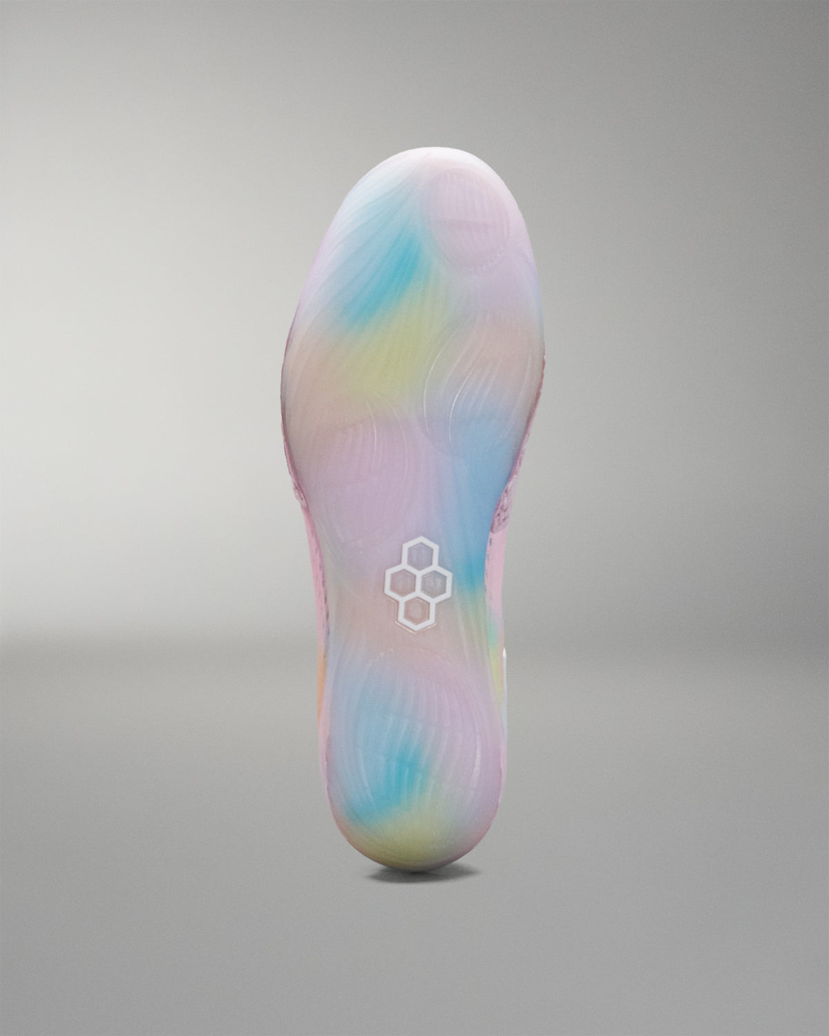 Colorful Wrestling shoe insole with a brand logo on a gray background