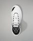 White Wrestling shoe with black sole on a gray background