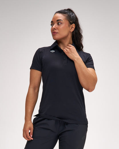 Polo texturé classique à hexagones pour femmes RUDIS