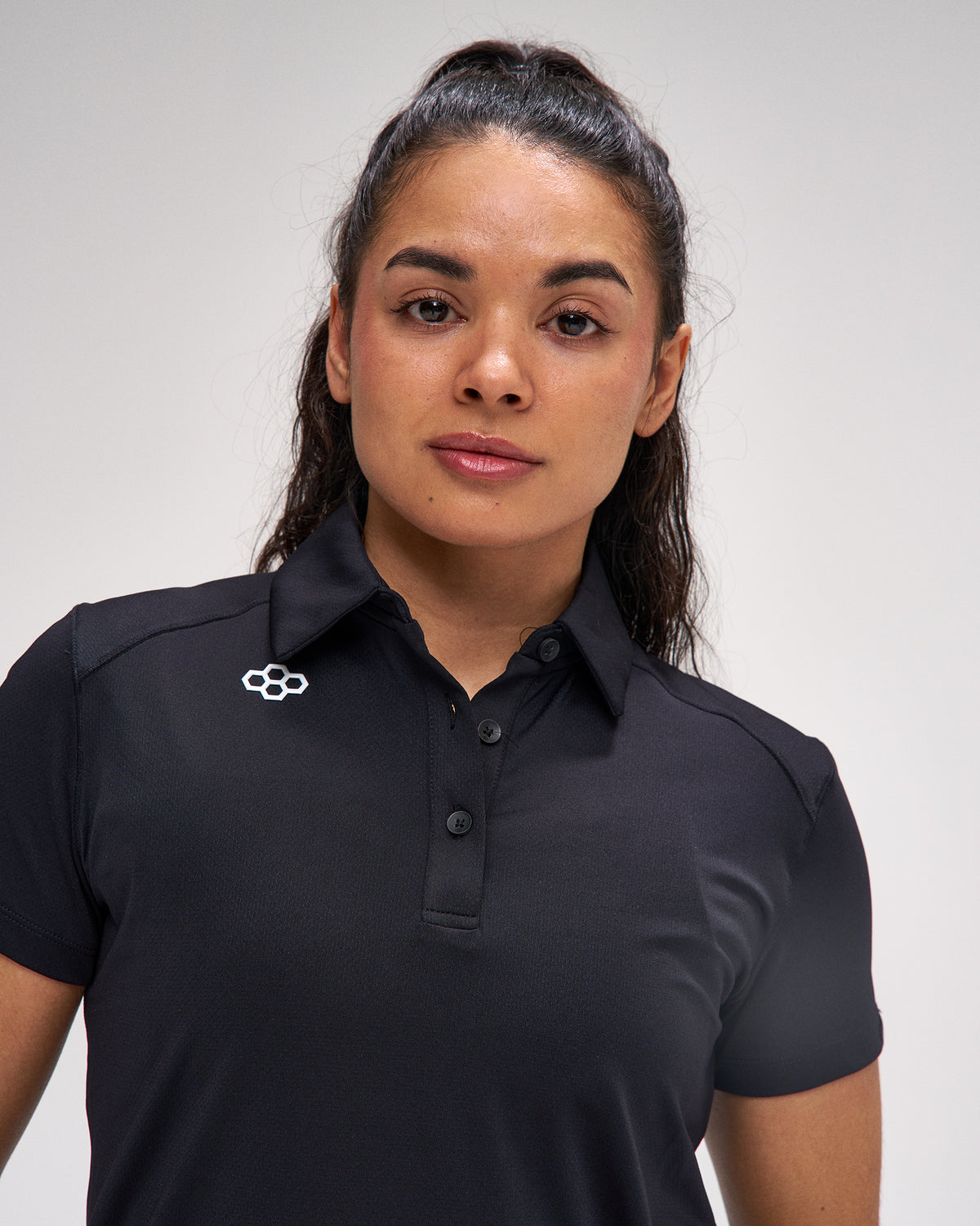 Polo texturé classique à hexagones pour femmes RUDIS