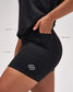 RUDIS Women's High Waisted 4" Aerlux Biker Shorts w/ Pocket