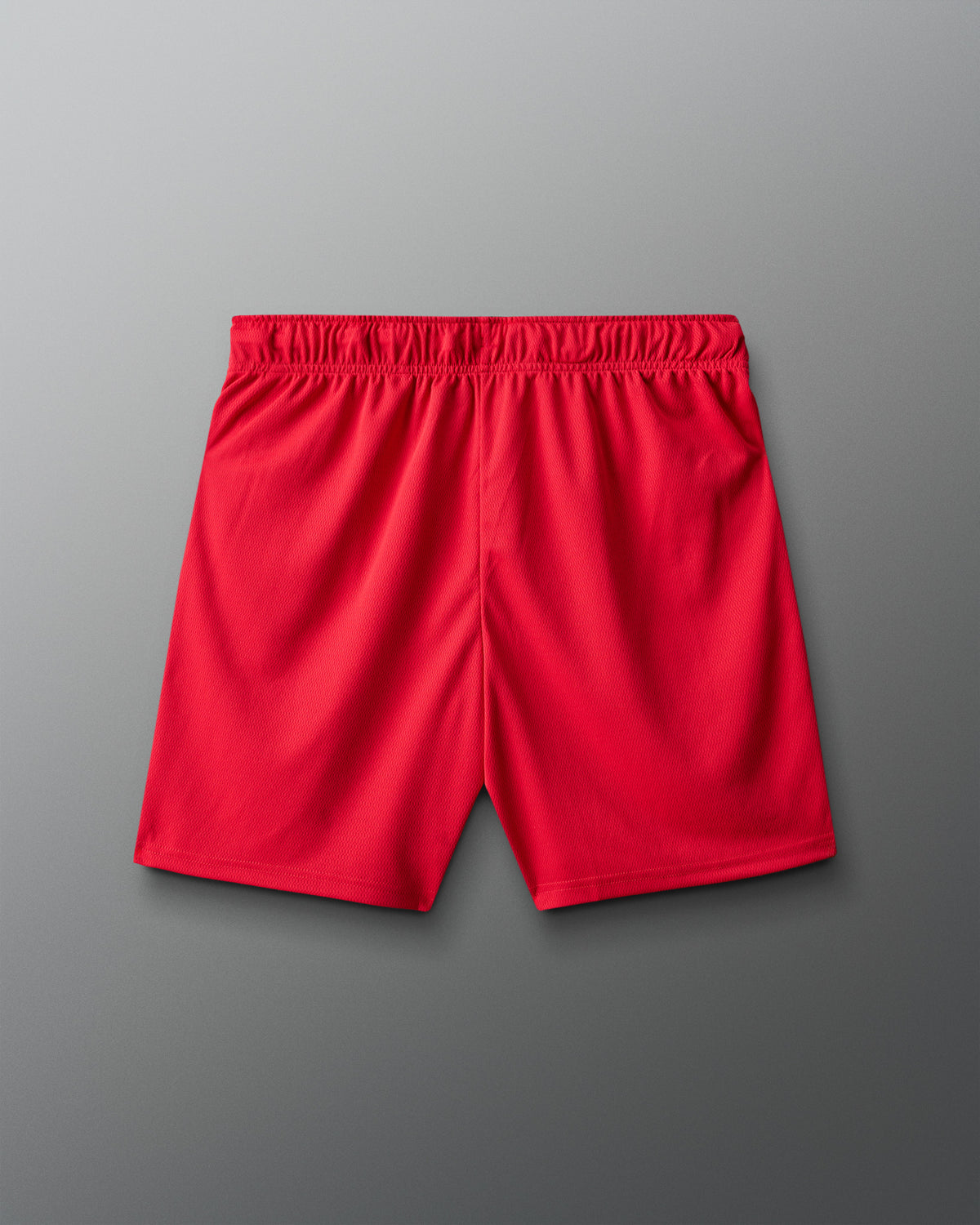 Red shorts on a gray background