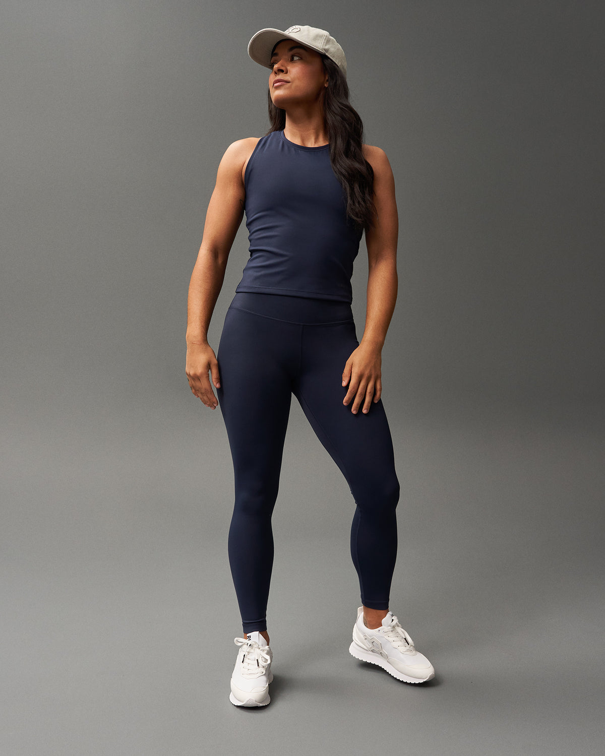 Débardeur court pour femme COOL-FEEL - Bleu marine