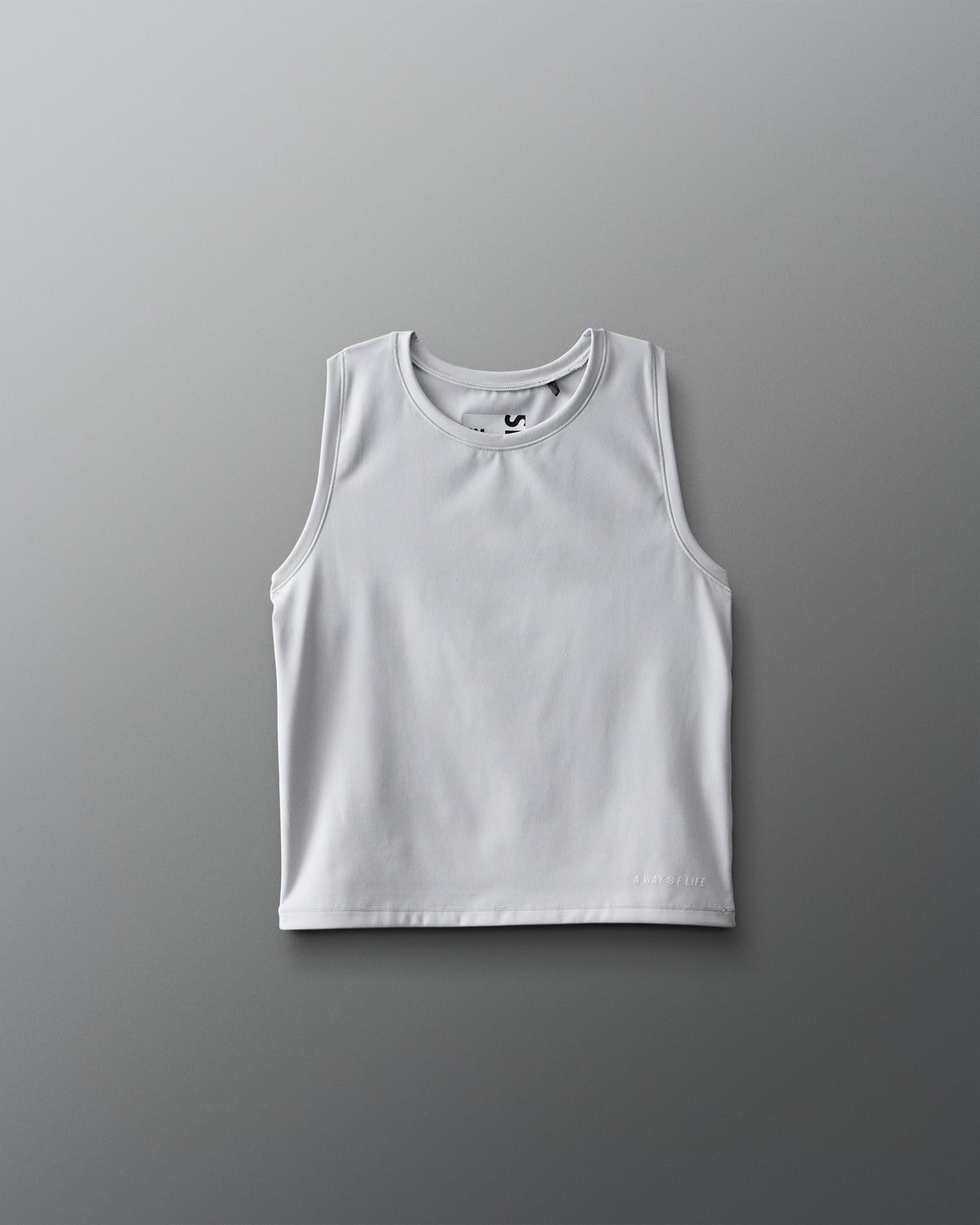 COOL-FEEL Women's Crop Tank Top - Lunar Gray