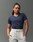 RUDIS Women's Performance V-Neck T-Shirt - Navy