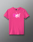 Pink t-shirt with a USA Wrestling graphic design on a gradient background