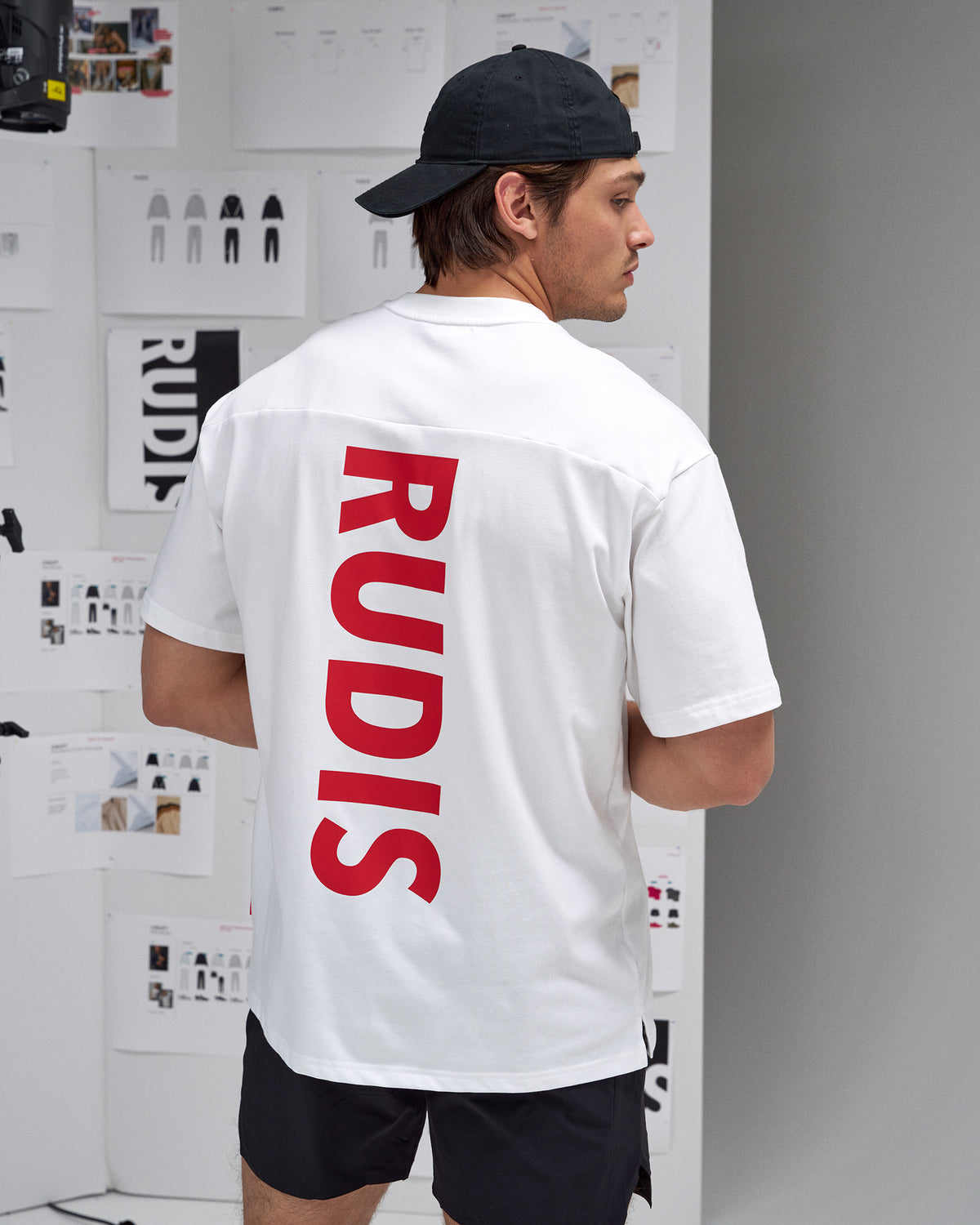 RUDIS Script Drop Shoulder Heavyweight T-Shirt