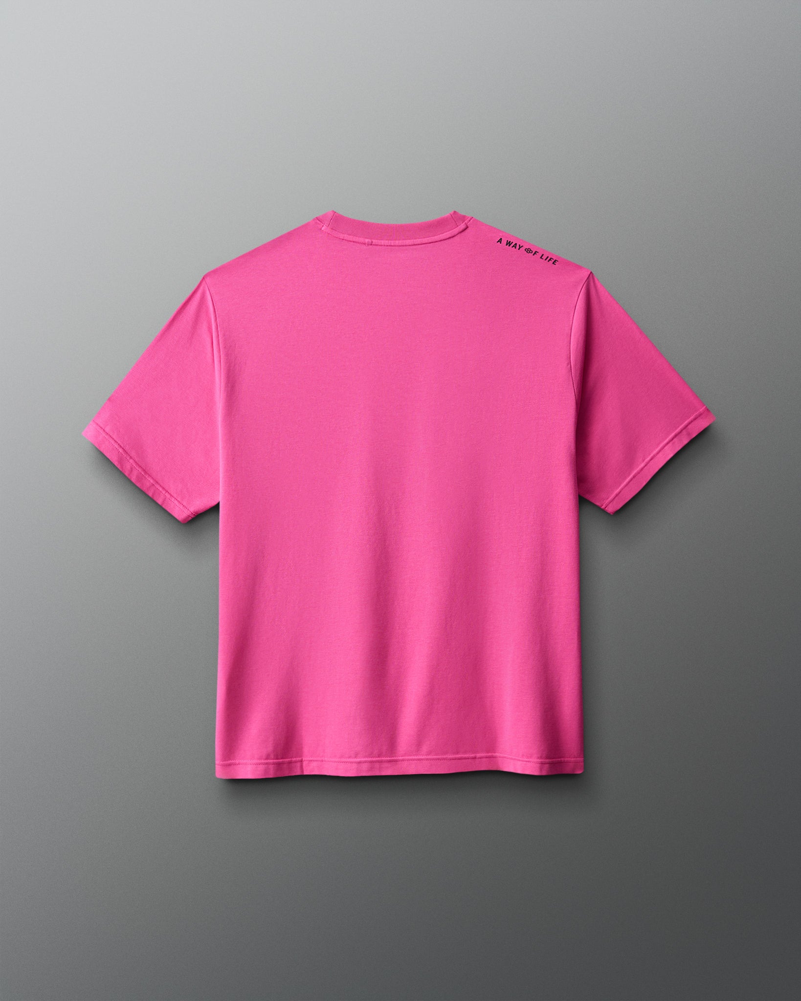 Pink t-shirt on a gray background