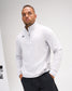 Model wearing the Lunar RUDIS Victory 1/4 Zip performance pullover with stand collar, quarter-zip closure, and ventilated side panels.