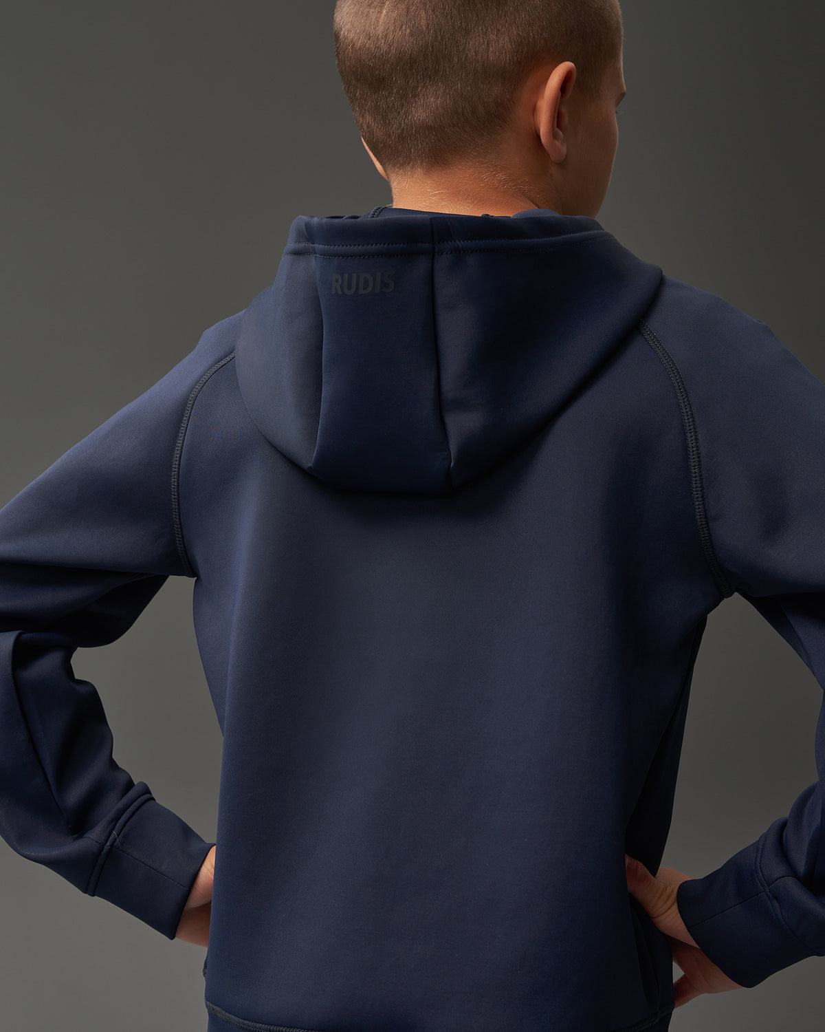 Sweat à capuche RUDIS COOL-FEEL pour jeunes - Bleu marine