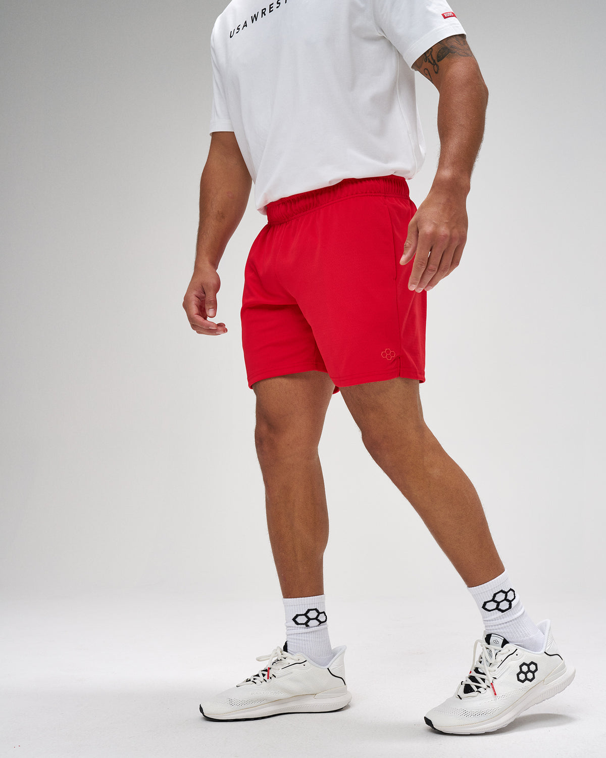 Short en maille RUDIS 6" 2.0 - Rouge