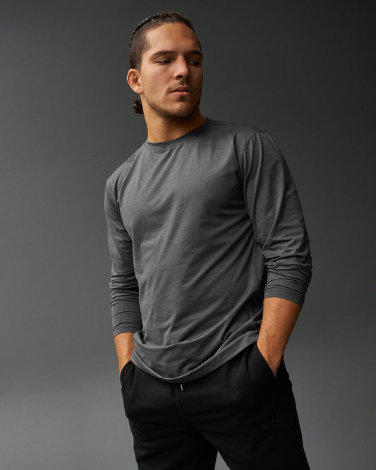 RUDIS Performance Heather Long Sleeve - Heather Carbon