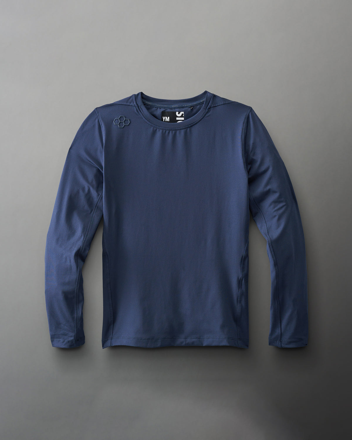 T-shirt à manches longues RUDIS Performance pour jeunes - Bleu marine