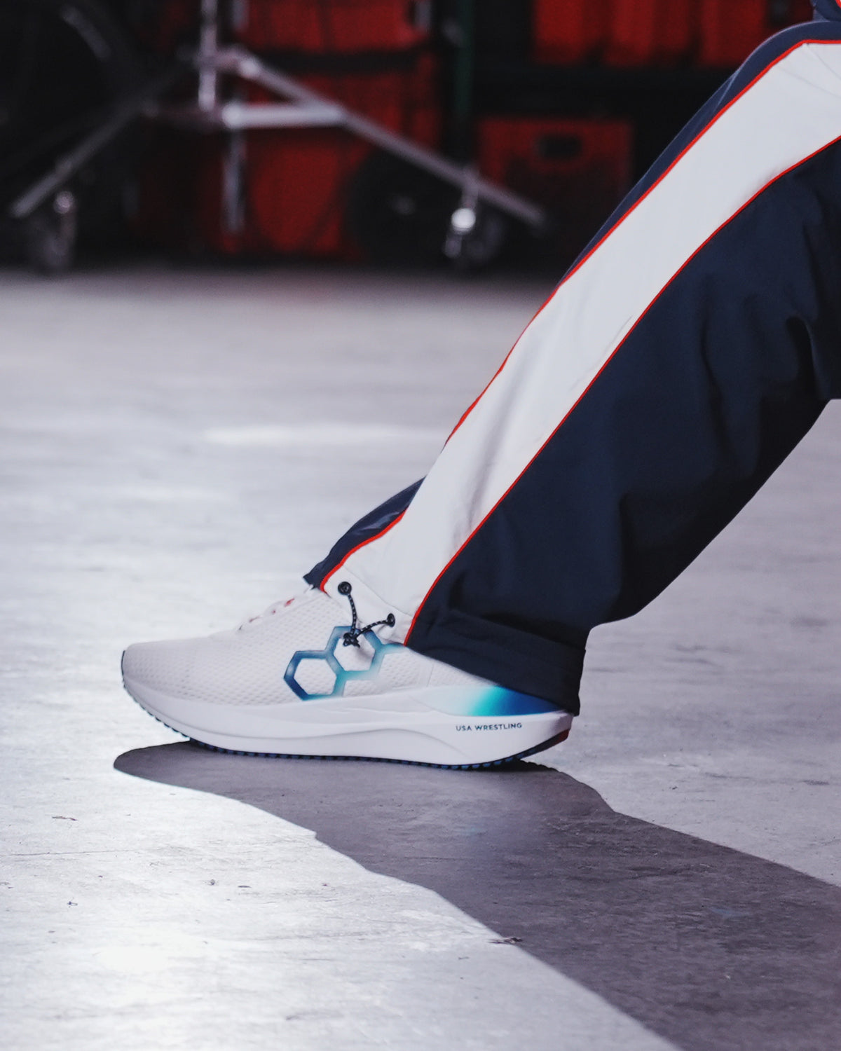 USA Wrestling Quest Adult Lifestyle Runner - USA White
