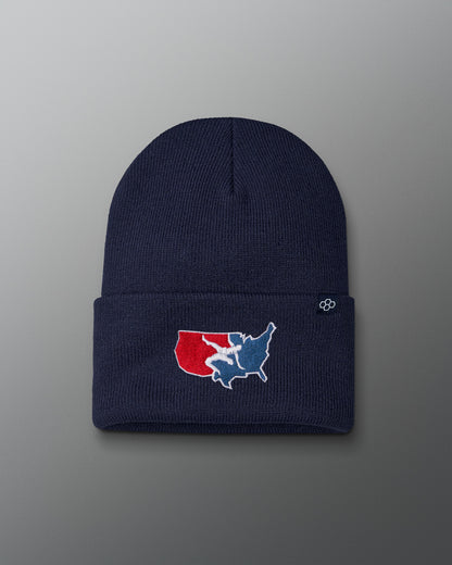 USAW Logo Foldover Beanie