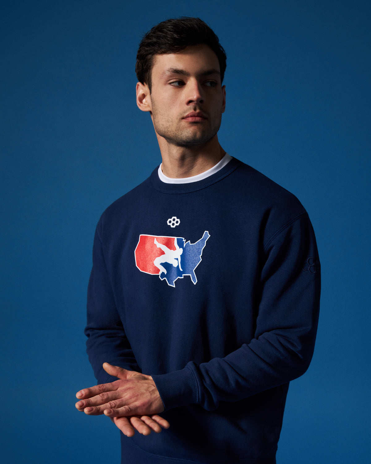 USA Wrestling Logo Comfort Fleece Crewneck