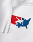 USA Wrestling Map 280 Tech Fleece Colorblock Hoodie - Navy/White/Red