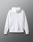 White hoodie on a gray background