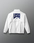 White jacket with 'USA' logo on a red and blue gradient background