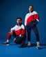 Sweat-shirt de catch américain colorblock 1/4 zip