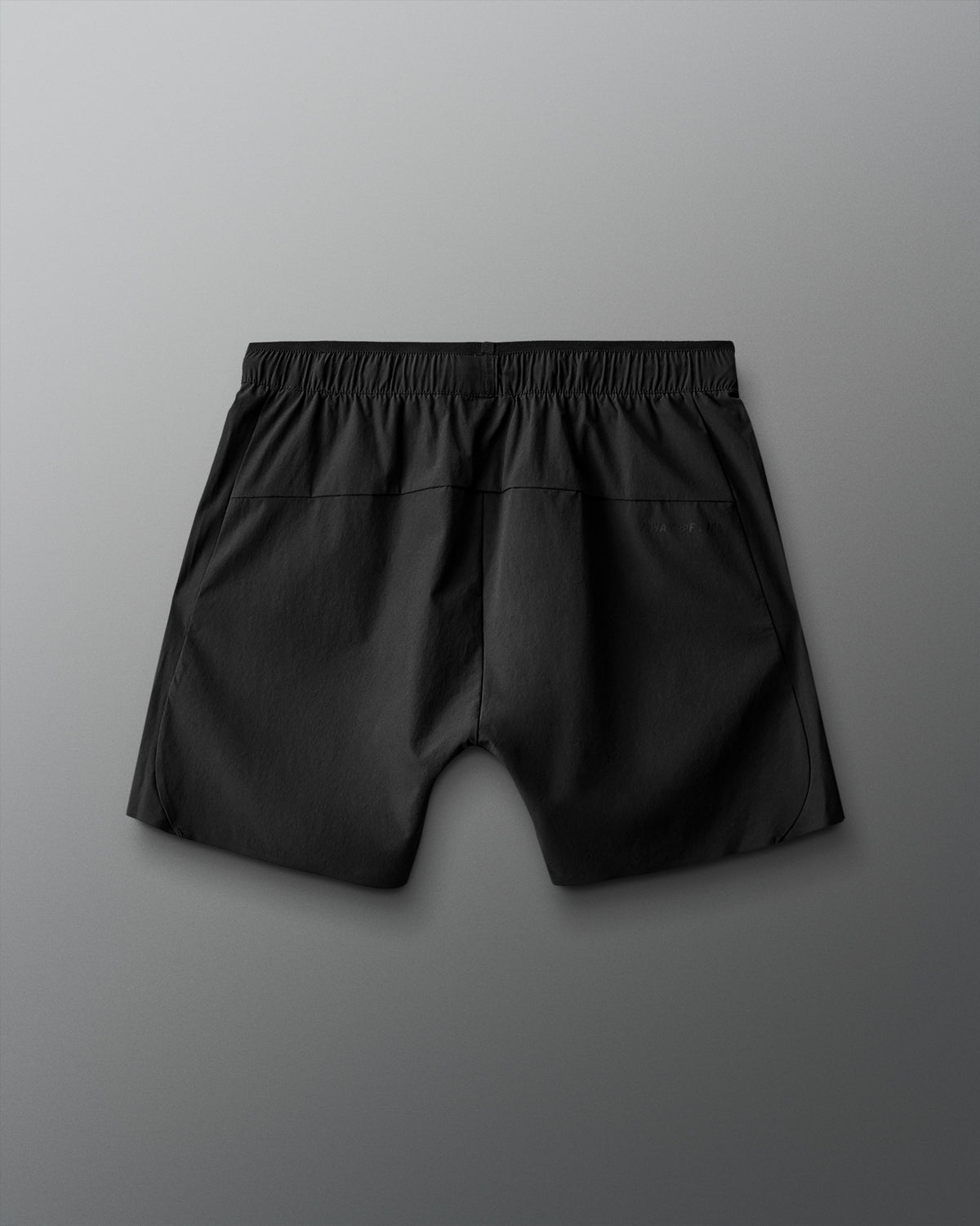 Black shorts on a gray background