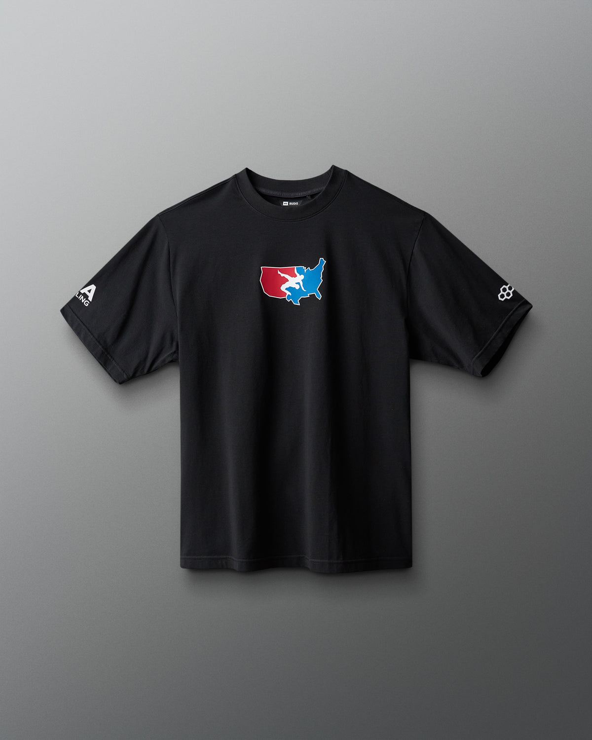 USA Wrestling Map Boxy Hybrid T-Shirt