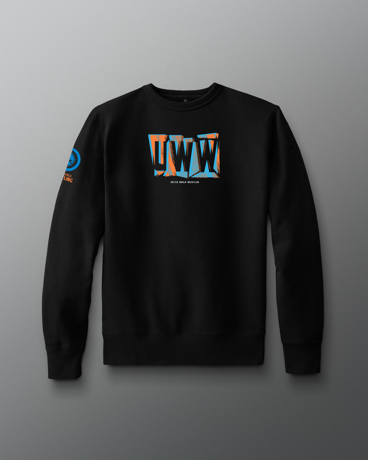 Pull ras du cou en polaire confortable abstrait UWW